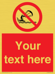 Custom No kite surfing